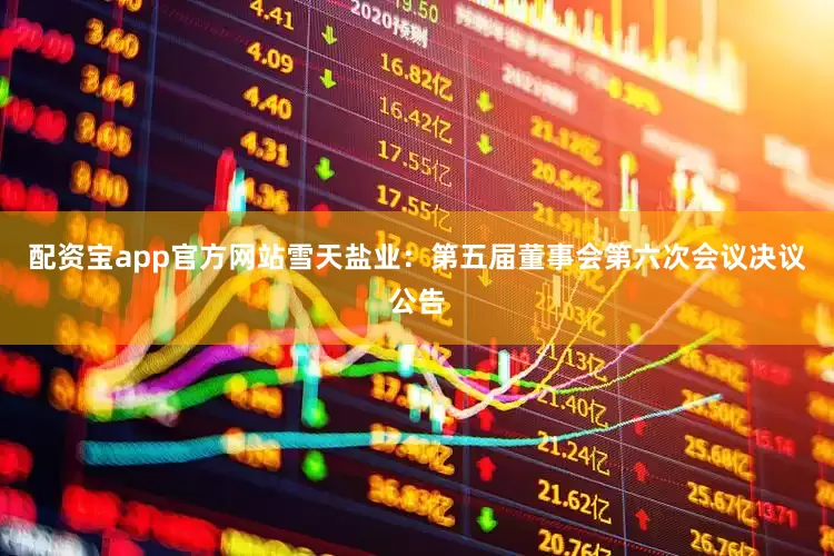配资宝app官方网站雪天盐业：第五届董事会第六次会议决议公告