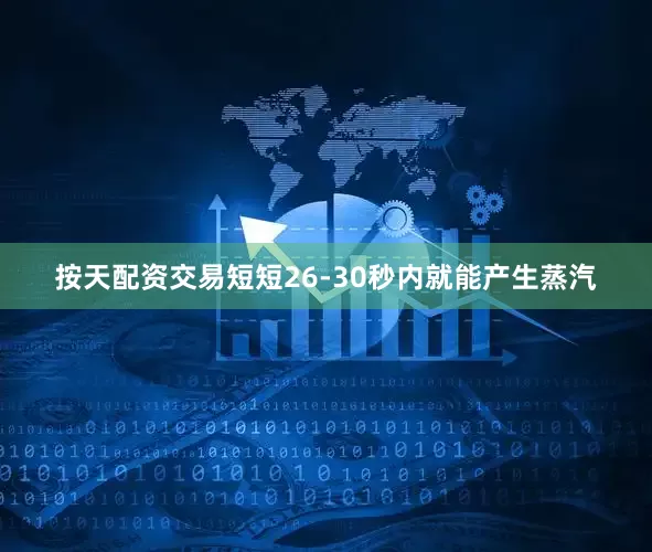 按天配资交易短短26-30秒内就能产生蒸汽