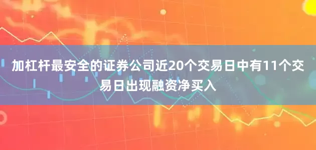 加杠杆最安全的证券公司近20个交易日中有11个交易日出现融资净买入